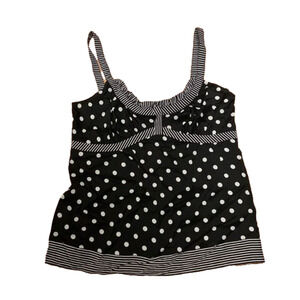 2/$15 𝅺POLKADOT and striped tank